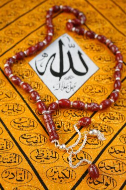İslam 'ın sembolleri. Tespih ve Allah 'ın kudreti... Fransa. 