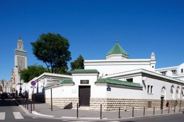 Paris büyük cami. Mimarlık. Fransa. 