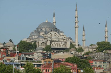İstanbul 'daki Süleyman Camii. Türkiye.