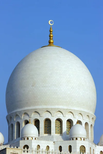 Grande Mesquita Sheikh Zayed Cúpula Principal Maior Cúpula Mesquita Mundo — Fotografia de Stock