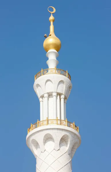 Wielki Meczet Szejka Zayeda Meczet Cztery 107 Metrowe Minarety Wyspy — Zdjęcie stockowe