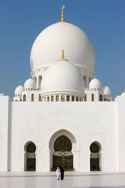 Zayed Sejk Nagy Mecset Kupola Legnagyobb Mecset Kupola Világon Egyesült — Stock Fotó
