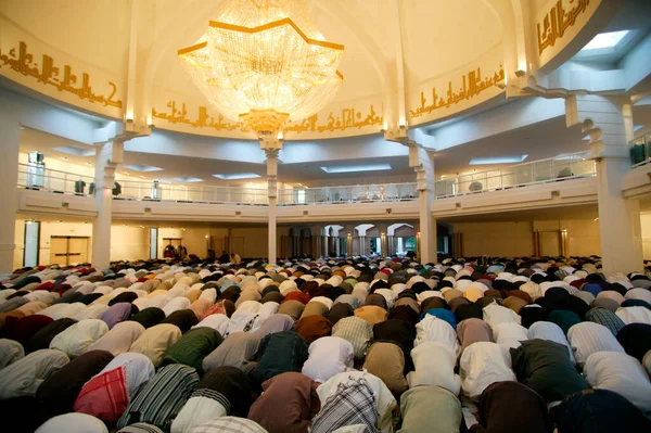 Gran Mezquita Lyon Final Del Ramadán Celebra Con Fitr Francia — Foto de Stock