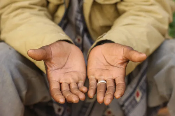 Hands Muslim Prayer Closeup Mali — Stock Photo, Image