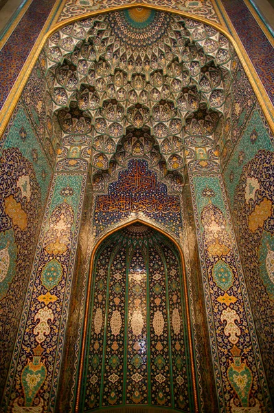Gran Mezquita Los Qaboos Sultán Mihrab Emiratos Árabes Unidos — Foto de Stock