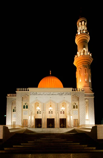 Mezquita Mascate Por Noche Omán — Foto de Stock