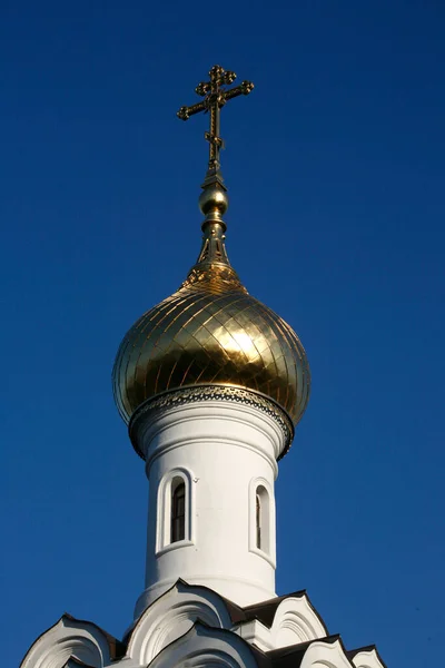 Православна Каплиця Центральному Цвинтарі Відня Австрія — стокове фото