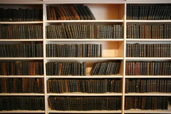 Protestant Temple Library Old Books France — Stock Photo, Image