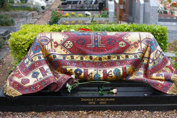 Rudof Noureev Grave Notre Dame Assomption Ortodoxní Hřbitov Sainte Des — Stock fotografie