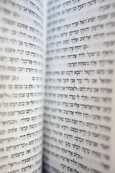 Torá Abierta Hebreo Libro Liturgia Francia — Foto de Stock