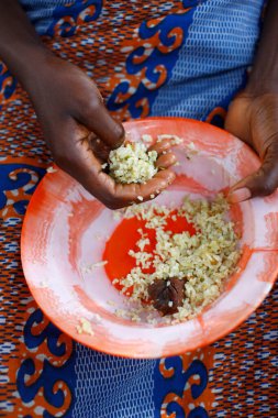 Afrika yemeği. Afrika 'da günlük yaşam. Togo.