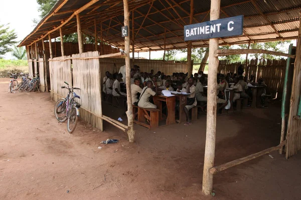 Poor secondary school in Africa. Benin.