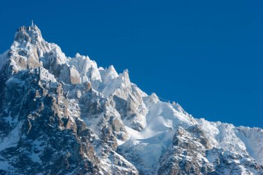 Aiguille du Midi, Chamonix, Fransız Alpleri. Fransa. 