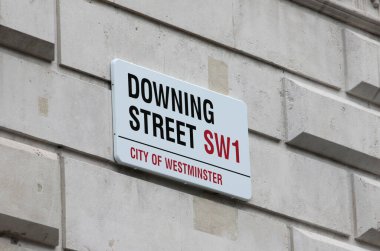 Londra 'da sokak tabelası. Büyük Britanya. 