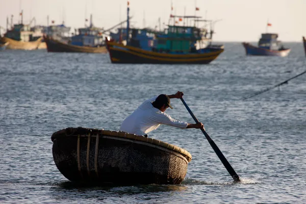 Bateaux Pêche Dans Port Mui Viêt Nam — Photo