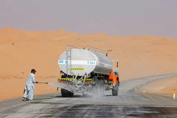 Liwa Çölü Nde Tankı Abu Dabi — Stok fotoğraf