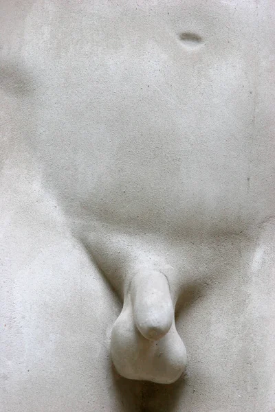 Penis Detail Stone Statue Sexuality France — Zdjęcie stockowe