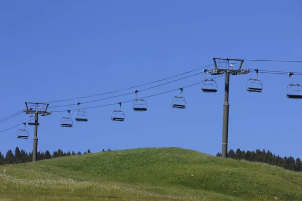 Skilift Sommeren Franske Alper Frankrig - Stock-foto