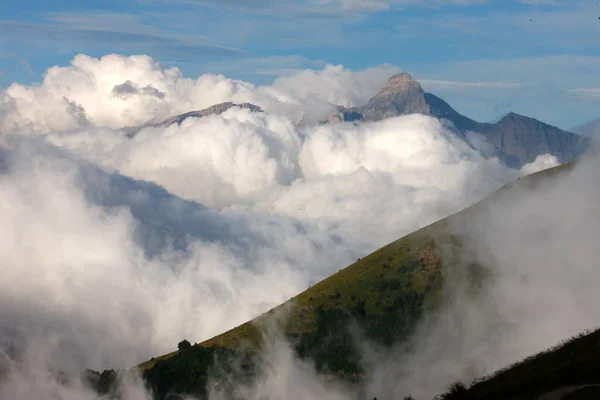 Chmury Alpach Francuskich Moutains Francja — Zdjęcie stockowe