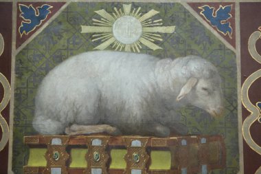 St. Germain l 'Auxerrois Kilisesi. Agnus Dei. Fransa. 