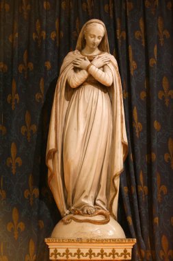 Saint-Pierre de Montmartre Kilisesi. Montmartre Leydimiz. Fransa. 