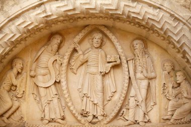 La Charite-sur-Loire 'daki Clunisian Manastırı. Hazreti İsa. Fransa. 