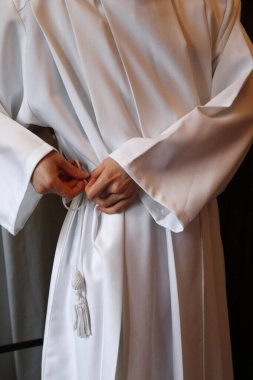 Koro çocuğunun Alb 'i. Roma Katolik Kilisesi. Fransa. 