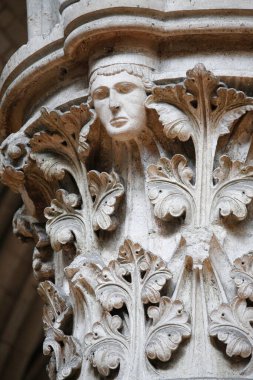 Notre-Dame de Rouen Katedrali. Şapkacı heykeli. Fransa. 