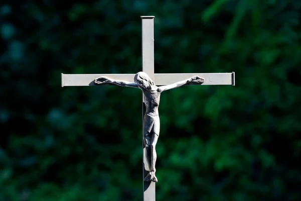 Crucifix Roman Catholic Church France — Stockfoto