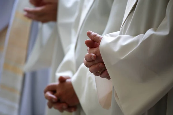 Sacerdoti Chiesa Cattolica Romana Francia — Foto Stock