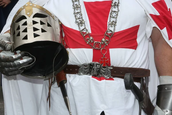 Medieval Festival Provins Knight Templar France — Foto Stock