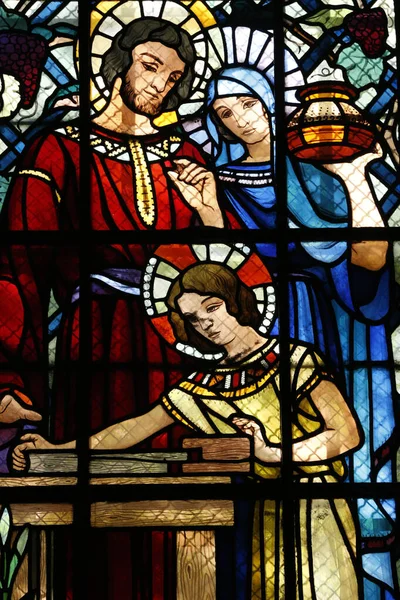 克里夫兰考教堂圣母院耶稣是个木匠 — 图库照片