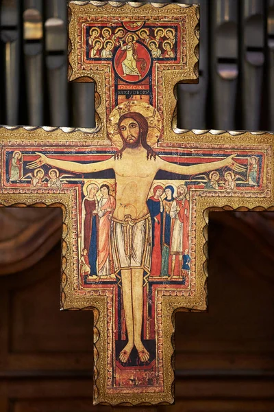 Jesus Kreuz Römisch Katholische Kirche Frankreich — Stockfoto