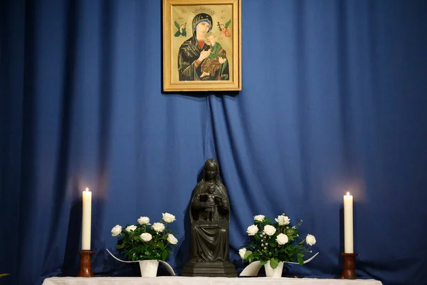 Black Madonna Římskokatolická Církev Francie — Stock fotografie