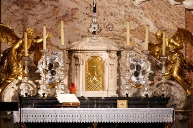 Karlskirche (St. Charles Kilisesi). Sunak ve tapınak. Avusturya. 