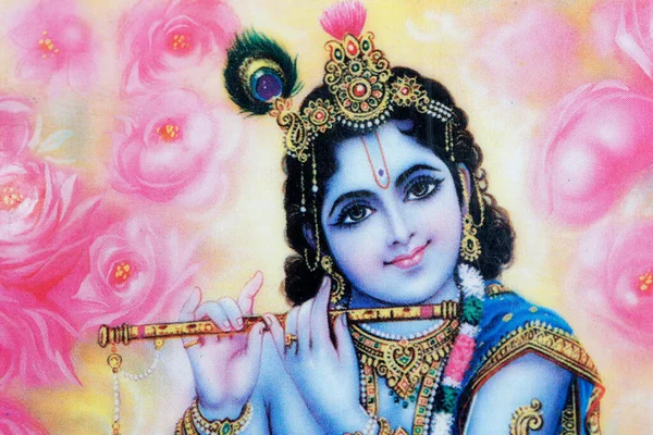 Krishna Deidad Hindú Símbolo Del Hinduidm —  Fotos de Stock