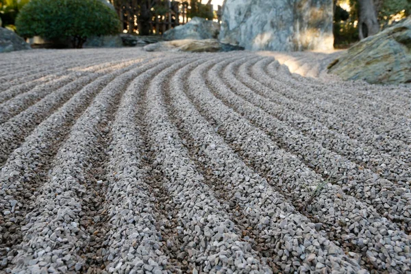 Jardin Japonais Paysage Sec Bouddhisme Zen — Photo