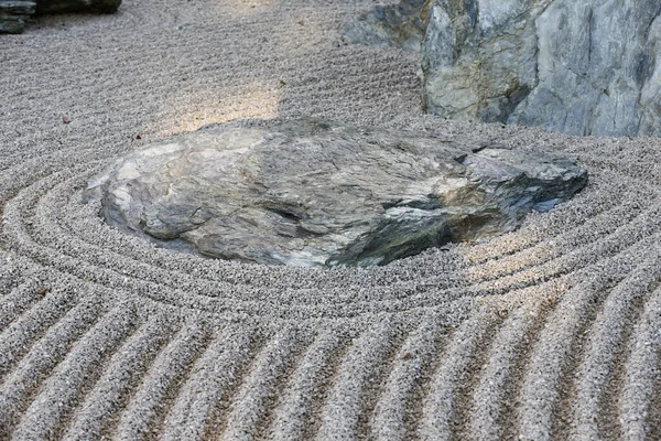 Jardín Japonés Paisaje Seco Budismo Zen —  Fotos de Stock