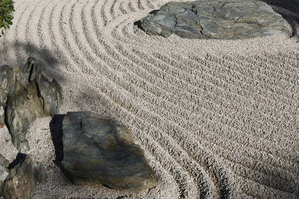 Japanese Garden Dry Landscape Zen Buddhism — стокове фото