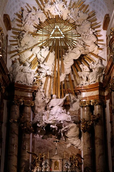 Karlskirche Charles Church High Altar Austria — Stock Photo, Image