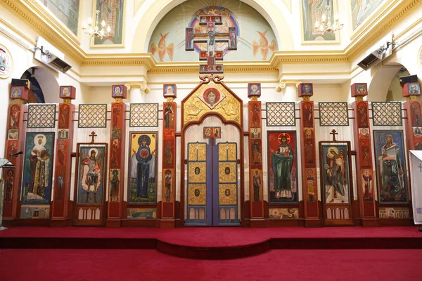 Ukrainian Greek Catholic Church Vladimir Great Paris Iconostasis France — Stockfoto