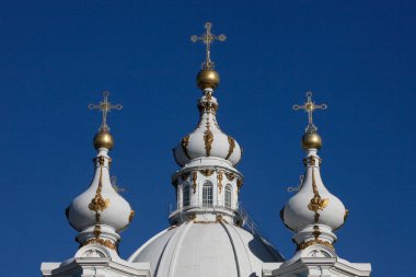 Smolny Katedrali. Mimari. Aziz Petersburg. Rusya. 