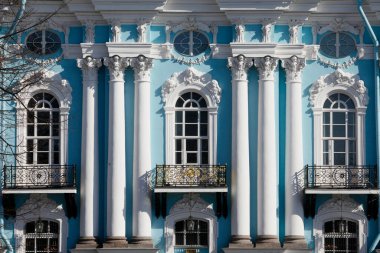 Aziz Nikolas Katedrali. Mimari. Aziz Petersburg. Rusya. 