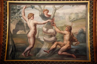 Münzevi Müzesi. Raphael 'in logjisi. Adem ve Havva Rusya. 
