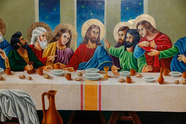 Bakire Meryem 'in Mezarı (Hüküm Kilisesi). Son akşam yemeği. İsrail. 