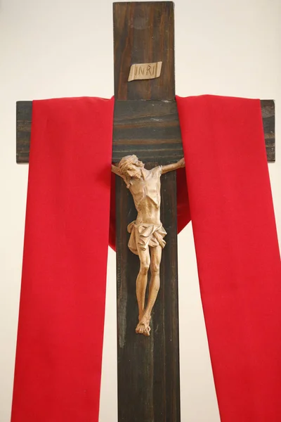 Church Peter Primacy Crucifix Israel — стокове фото
