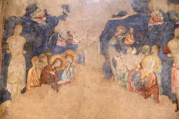 Frescoes Were Painted Byzantin Artist 1150 1175 Abu Gosh Benedictine — Stock Photo, Image