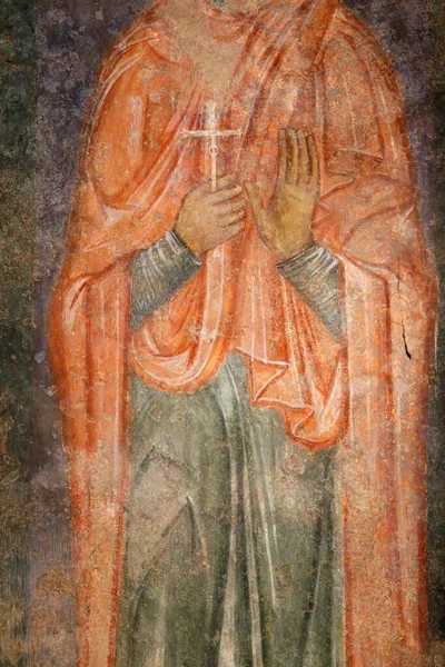 Фрески Написаны Византийским Художником Между 1150 1175 Годами Монастырь Абу — стоковое фото