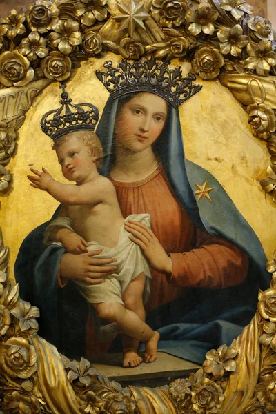 Virgin Mary Child Roman Catholic Church Italy — Stock Photo, Image