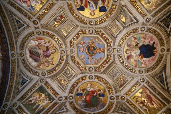 Allegory Knowledge Room Segnatura Vatican Museum Italy — Zdjęcie stockowe